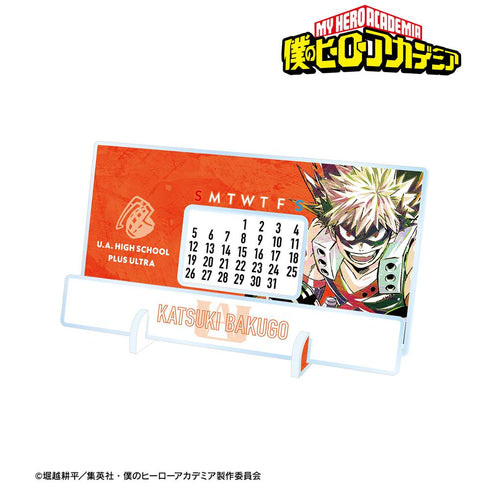 『僕のヒーローアカデミア』爆豪勝己 Ani-Art 第5弾 卓上アクリル万年カレンダー【202508再販】